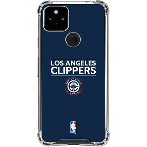 NBA Los Angeles Clippers Standard Blue Google Pixel 5a 5G Clear Case